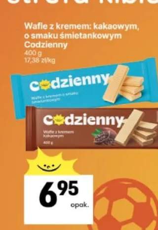 Wafle z kremem o smaku śmietankowym Codzienny