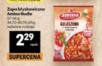 Zupa błyskawiczna Amino Nudle Gulaszowa