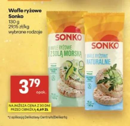 Wafle ryżowe Sonko naturalne