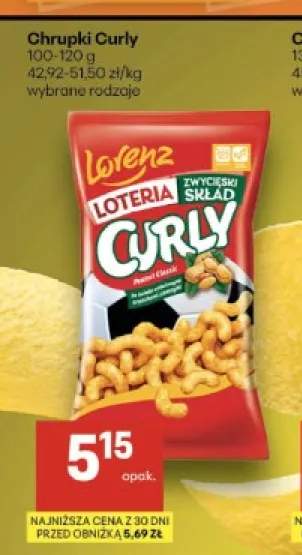 Chrupki Curly Peanut Classic Lorenz