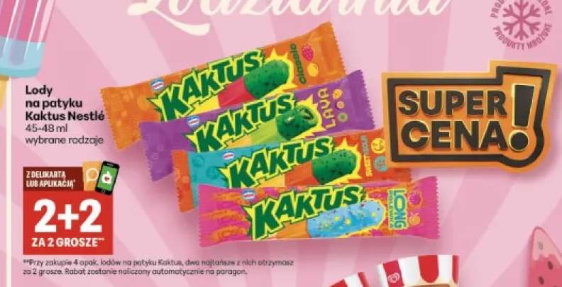 Lody na patyku Kaktus Lava Nestlé