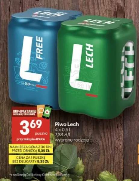 Piwo bezalkoholowe Lech Free 4-pak