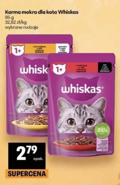 Karma mokra dla kota Whiskas z kurczakiem w galaretce