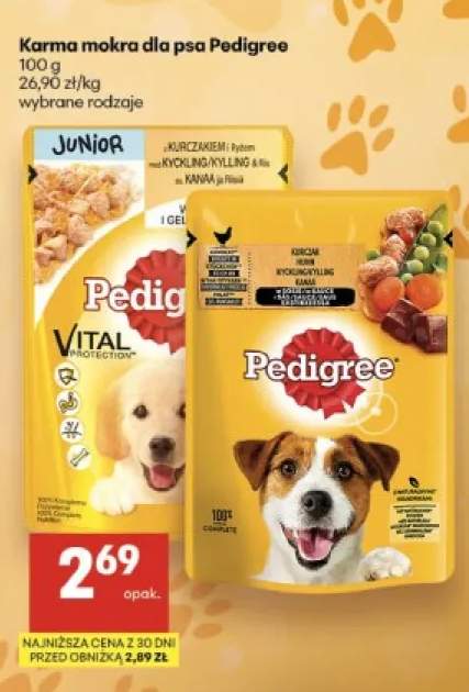 Karma mokra dla psa Pedigree Junior z kurczakiem i ryżem