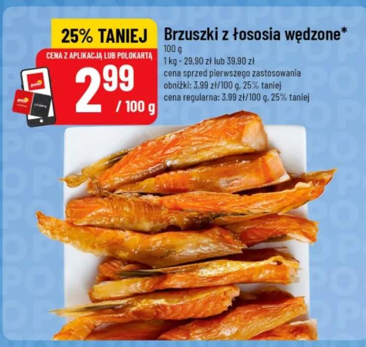 Bruszki z łososia wędzone