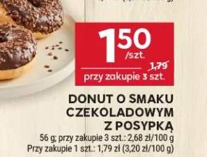 Donut o smaku czekoladowym z posypką