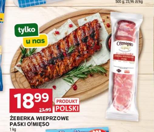 Żeberka wieprzowe paski O!Mięso