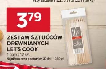 Zestaw sztućców drewnianych Let's Cook