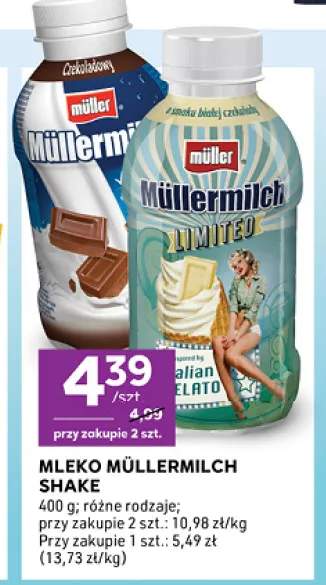 Mleko Müllermilch Shake czekoladowe