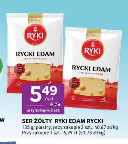 Ser żółty Rycki Edam Ryki