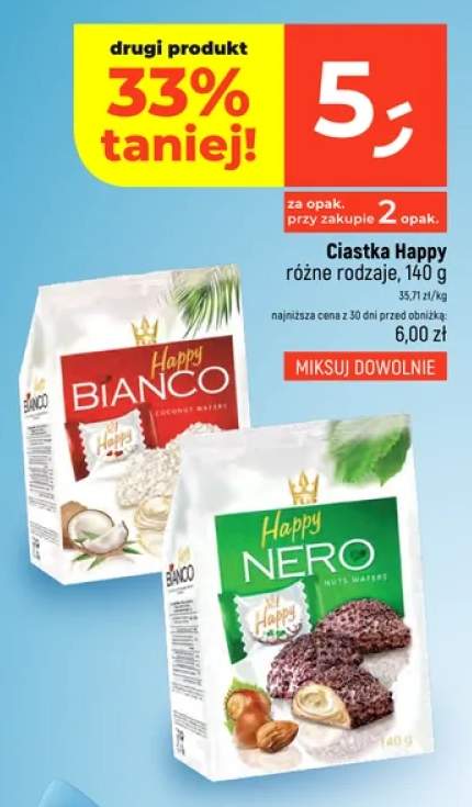 Ciastka Happy Bianco