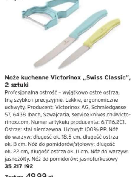 Noże kuchenne Victorinox Swiss Classic 2 sztuki