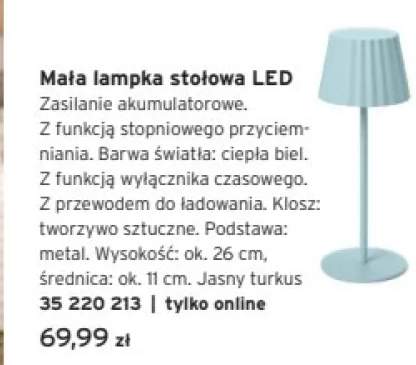 Mała lampka stołowa LED
