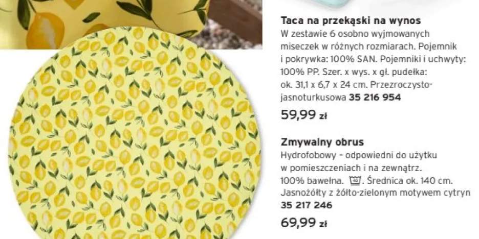 Zmywalny obrus