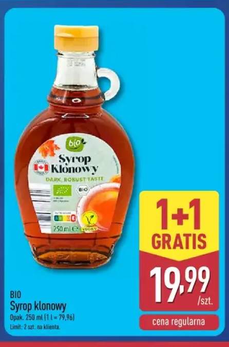 Syrop klonowy Bio