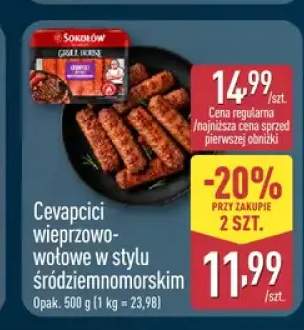 Cevapcici wieprzowo-wołowe w stylu śródziemnomorskim Sokołów
