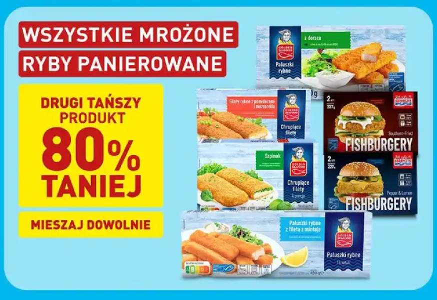 Paluszki rybne z dorsza Golden Seafood +5 wariantów