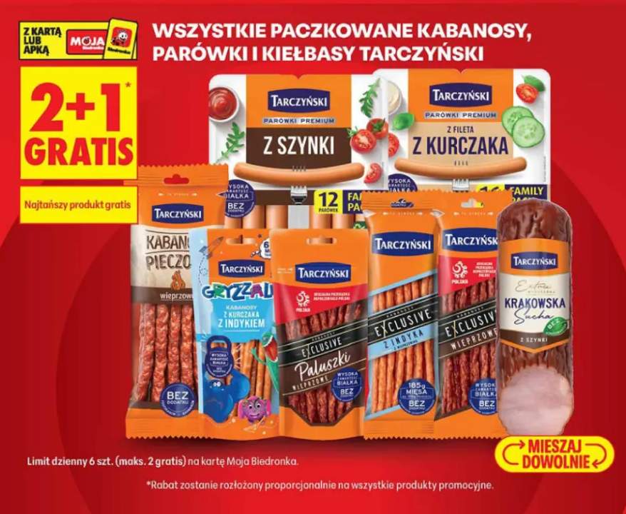Parówki Premium z szynki Tarczyński +7 wariantów