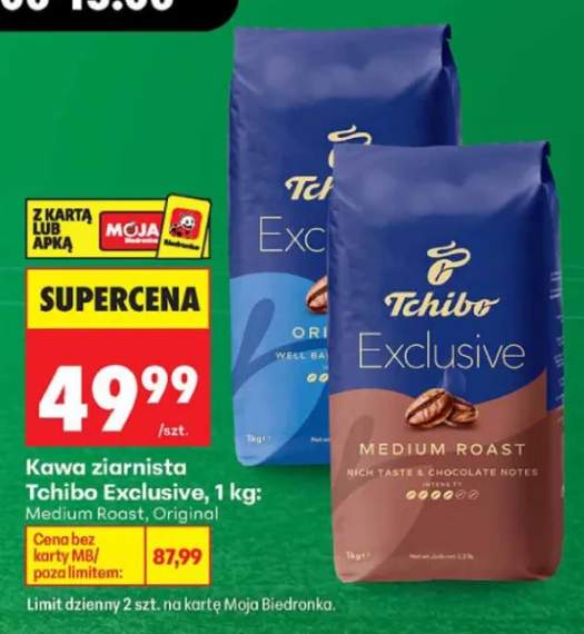 Kawa ziarnista Tchibo Exclusive