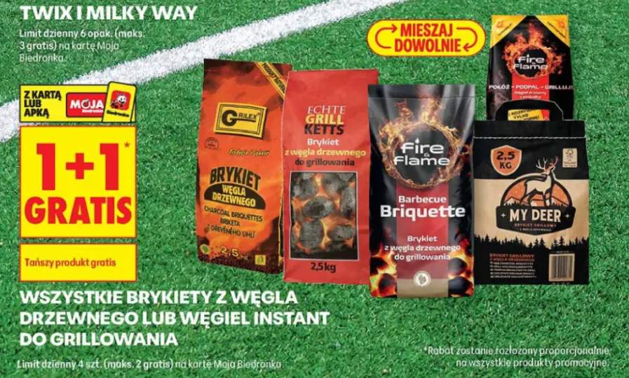 Brykiet z węgla drzewnego Grilex +4 warianty