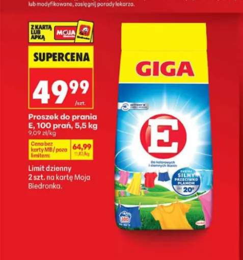 Proszek do prania E 100 prań
