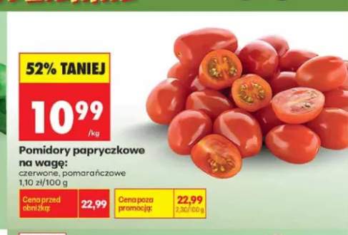 Pomidory papryczkowe czerwone +1 wariant