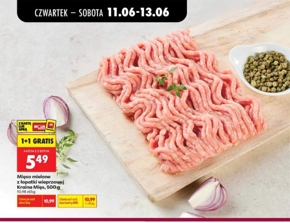 Mięso mielone z łopatki wieprzowej Kraina Mięs