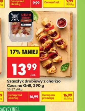 Szaszłyk drobiowy z chorizo Czas na Grill