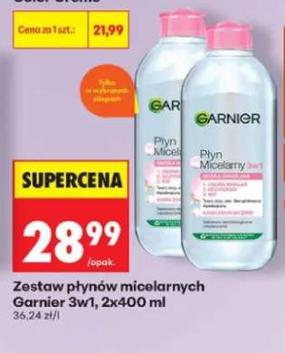 Zestaw płynów micelarnych Garnier 3w1 2-pak