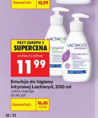 Emulsja do higieny intymnej Lactacyd Fresh +1 wariant
