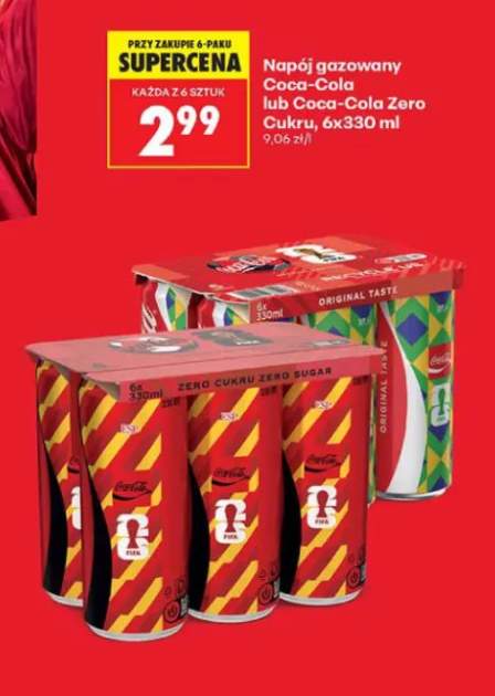 Napój gazowany Coca-Cola 6-pak 330 ml +1 wariant