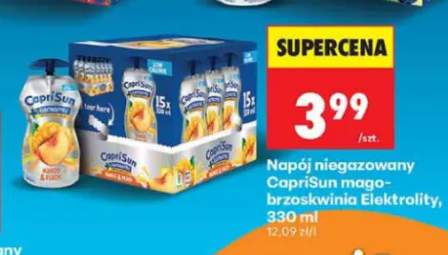 Napój niegazowany Capri-Sun mango-brzoskwinia Elektrolity 330 ml