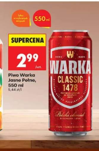 Piwo Warka Jasne Pełne