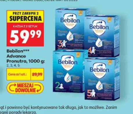 Mleko modyfikowane Bebilon Advance Pronutra 2 +3 warianty