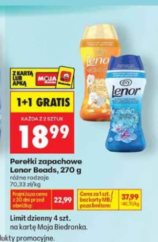 Perełki zapachowe Lenor Beads Gold Orchid +1 wariant