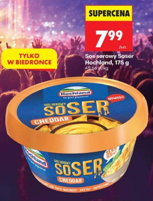 Sos serowy Soser Cheddar Hochland