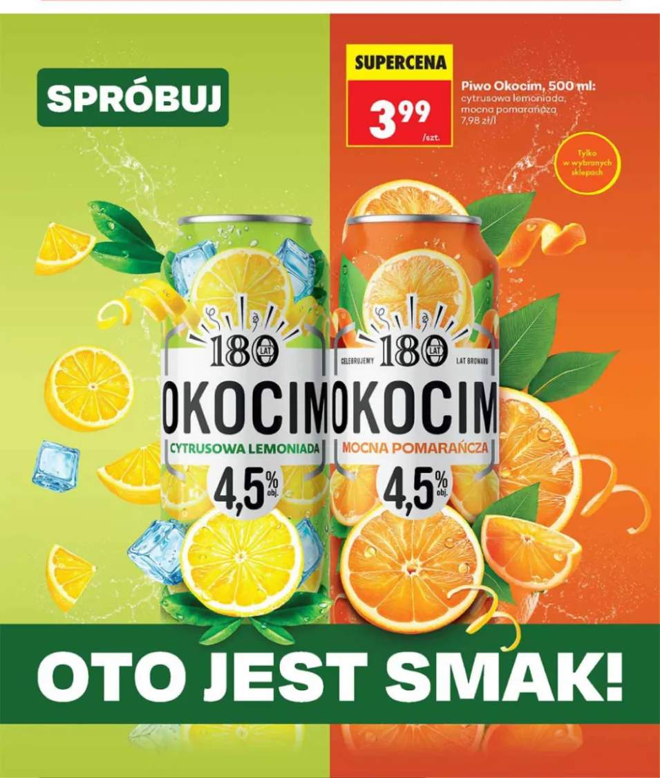 Piwo Okocim Cytrusowa Lemoniada +1 wariant
