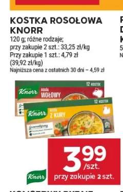Kostka rosołowa wołowa Knorr +1 wariant