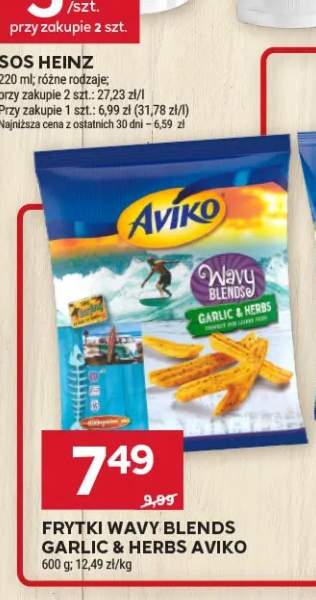 Frytki Wavy Blends Garlic & Herbs Aviko