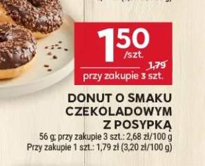 Donut o smaku czekoladowym z posypką