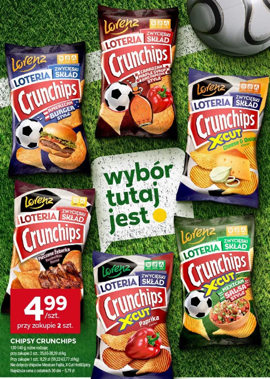 Chipsy Crunchips American Burger Style +5 wariantów