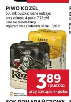 Piwo Kozel Ležák +1 wariant
