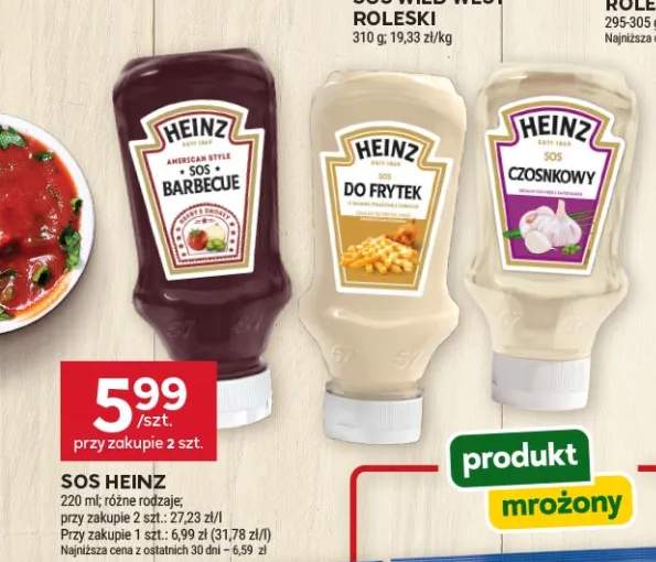 Sos Barbecue Heinz +2 warianty