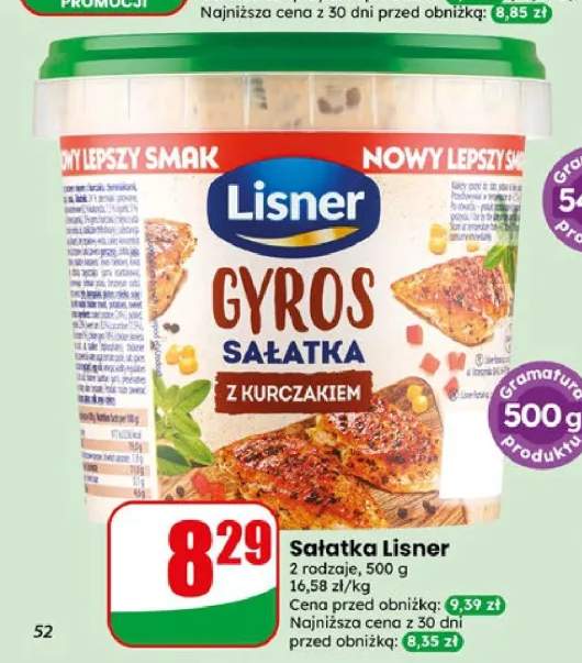 Sałatka Lisner Gyros z kurczakiem