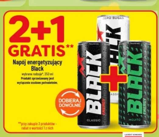 Napój energetyzujący Black Classic +2 warianty
