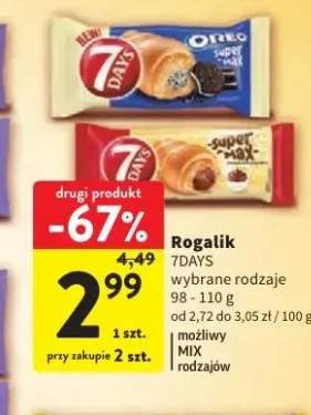 Rogalik 7Days Oreo Super Max +1 wariant