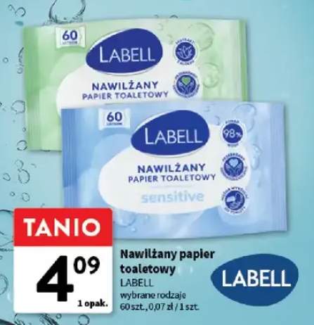 Nawilżany papier toaletowy Labell +1 wariant