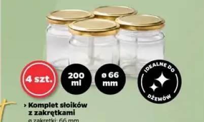 Komplet słoików z zakrętkami 4-pak 315 ml 82 mm