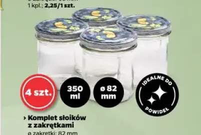 Komplet słoików z zakrętkami idealne do dżemów 4-pak 200 ml ø66 mm