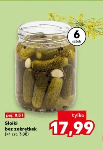 Słoiki bez zakrętek 6-pak